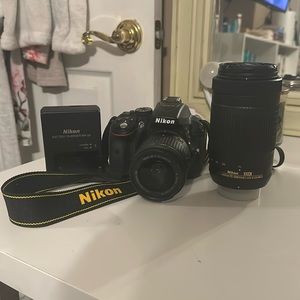 Nikon - D5300 DSLR Camera with AF-P VR DX 18-55mm and AP-P DX 70-300mm Lenses